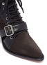 Detail View - Click To Enlarge - CHLOÉ - 'Rylee' cutout suede lace-up ankle boots