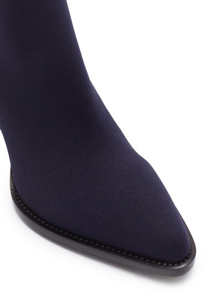 Detail View - Click To Enlarge - CHLOÉ - Logo sock knit boots