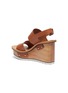 - CHLOÉ - Buckle leather wooden clog wedge sandals