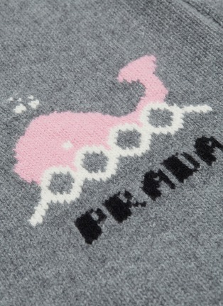  - PRADA - Whale logo intarsia virgin wool-cashmere sweater