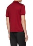 Back View - Click To Enlarge - PRADA - Logo patch polo shirt