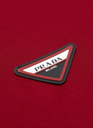  - PRADA - Logo patch slim fit T-shirt