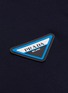  - PRADA - Logo patch mock neck long sleeve T-shirt