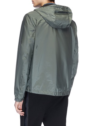 Back View - Click To Enlarge - PRADA - Reversible hooded windbreaker jacket