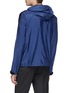 Back View - Click To Enlarge - PRADA - Stripe sleeve hooded windbreaker jacket