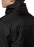 Detail View - Click To Enlarge - PRADA - Logo plate detachable hood down jacket