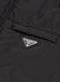  - PRADA - Logo plate detachable hood down jacket