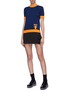 Figure View - Click To Enlarge - PRADA - Arrow logo jacquard contrast border crochet knit top