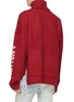 Back View - Click To Enlarge - AMBUSH - Patch pocket slogan logo intarsia turtleneck sweater