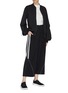 Figure View - Click To Enlarge - Y-3 - 3-Stripes outseam panelled culottes