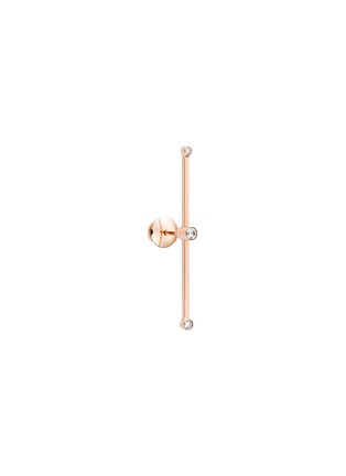 Main View - Click To Enlarge - OFÉE - ‘Variation I' diamond 18k rose gold bar earring