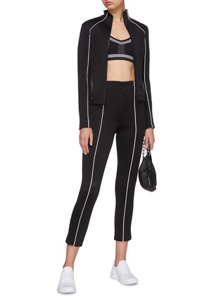 Figure View - Click To Enlarge - Y-3 - Contrast piping stripe outseam cropped track pants