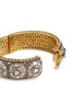 Detail View - Click To Enlarge - AISHWARYA - Diamond silver gold alloy bangle