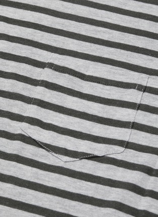  - T BY ALEXANDER WANG - Patch pocket stripe T-shirt