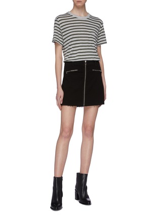 Figure View - Click To Enlarge - T BY ALEXANDER WANG - Patch pocket stripe T-shirt