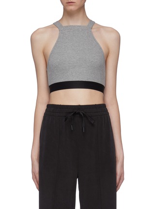 Main View - Click To Enlarge - T BY ALEXANDER WANG - Contrast band cropped top