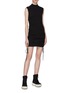 Figure View - Click To Enlarge - T BY ALEXANDER WANG - Ruched side sleeveless dress