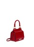 Front View - Click To Enlarge - JIMMY CHOO - 'Amie S' small leather combo boxy tote