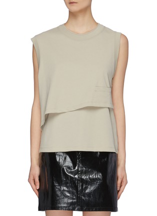 Main View - Click To Enlarge - T BY ALEXANDER WANG - Layered muscle tank top