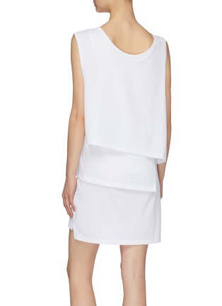 Back View - Click To Enlarge - T BY ALEXANDER WANG - Layered mini muscle tank dress