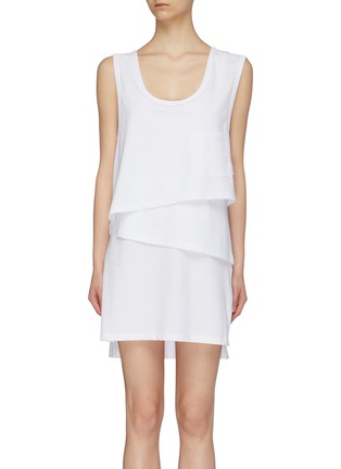 Main View - Click To Enlarge - T BY ALEXANDER WANG - Layered mini muscle tank dress