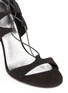 Detail View - Click To Enlarge - STUART WEITZMAN - 'Legwrap' lace-up textured leather sandals