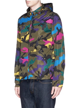 Front View - Click To Enlarge - VALENTINO GARAVANI - Camouflage windbreaker jacket