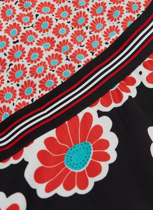 Detail View - Click To Enlarge - DIANE VON FURSTENBERG - 'Taylor' mix floral print wrap skirt