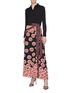 Figure View - Click To Enlarge - DIANE VON FURSTENBERG - 'Taylor' mix floral print wrap skirt