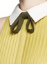 Detail View - Click To Enlarge - VALENTINO GARAVANI - x Celia Birtwell collared bow tie crepe couture flare dress