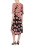 Back View - Click To Enlarge - DIANE VON FURSTENBERG - 'Eloise' floral print silk wrap dress
