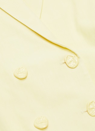 Detail View - Click To Enlarge - TIBI - Sash tie waist sleeveless blazer dress