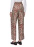 Back View - Click To Enlarge - BARENA - 'Ida' graphic print silk pants