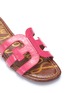 Detail View - Click To Enlarge - SAM EDELMAN - 'Bay' croc embossed leather slide sandals