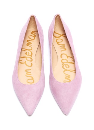 Detail View - Click To Enlarge - SAM EDELMAN - 'Sally' suede skimmer flats