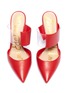 Detail View - Click To Enlarge - SAM EDELMAN - 'Hope' PVC strap leather mules