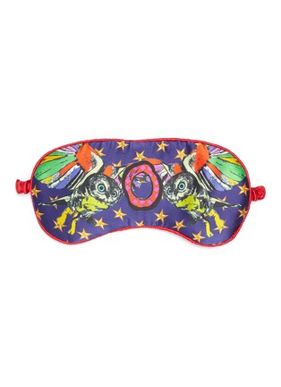 Main View - Click To Enlarge - JESSICA RUSSELL FLINT - 'O' alphabet graphic print silk eye mask