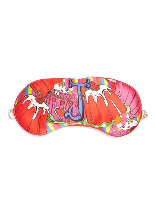 Main View - Click To Enlarge - JESSICA RUSSELL FLINT - 'J' alphabet graphic print silk eye mask