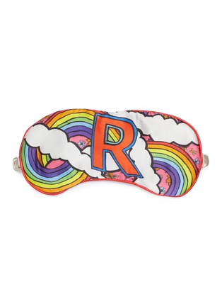Main View - Click To Enlarge - JESSICA RUSSELL FLINT - 'R' alphabet graphic print silk eye mask