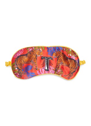 Main View - Click To Enlarge - JESSICA RUSSELL FLINT - 'T' alphabet graphic print silk eye mask