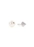 Detail View - Click To Enlarge - TASAKI - 'Refined Rebellion' pearl 18k white gold stud earrings