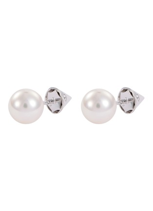 Main View - Click To Enlarge - TASAKI - 'Refined Rebellion' pearl 18k white gold stud earrings