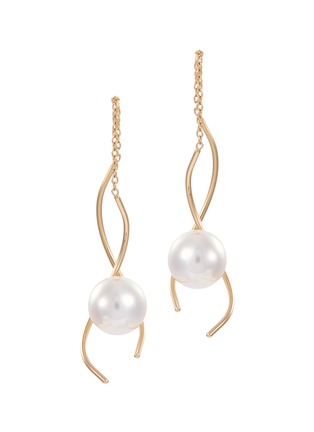 Main View - Click To Enlarge - TASAKI - 'A Fine Balance' pearl 18k yellow gold drop earrings