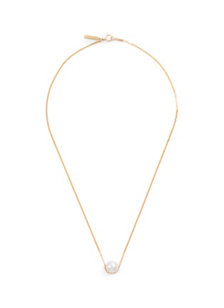 Main View - Click To Enlarge - TASAKI - 'Stretched' pearl 18k yellow gold pendant necklace