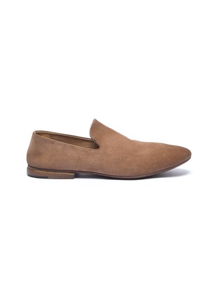 Main View - Click To Enlarge - MARSÈLL - Distressed suede slip-ons