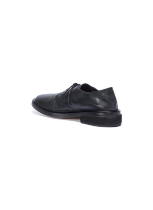  - MARSÈLL - Concrete-effect heel distressed leather Derbies