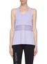Main View - Click To Enlarge - MONREAL - 'Racer' mesh panel performance tank top