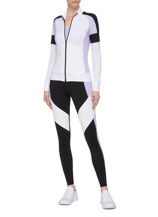 Figure View - Click To Enlarge - MONREAL - 'Racer' colourblock performance leggings
