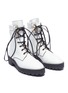 Detail View - Click To Enlarge - STUART WEITZMAN - 'Lexy' leather combat boots