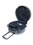 Detail View - Click To Enlarge - OOKONN - Interchangeable handle round carry-on spinner suitcase – Dark Green/Green